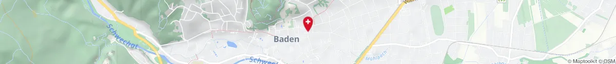 Kartendarstellung des Standorts für Heilquell-Apotheke in 2500 Baden